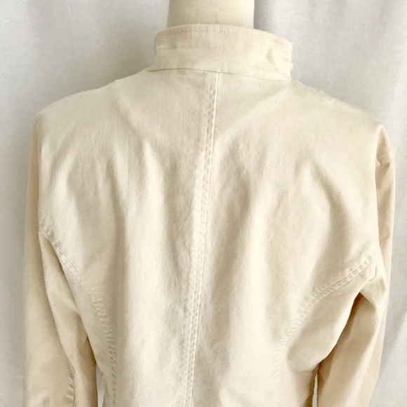 Lauren Ralph Lauren Women’s Green Label Cream Light Jacket Blazer Size 14 - Picture 7 of 10